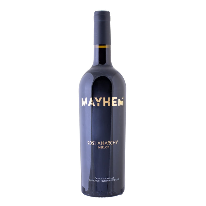 Bottle of 2021 Anarchy Merlot