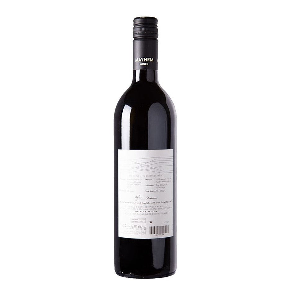 2021 Cabernet Merlot back label